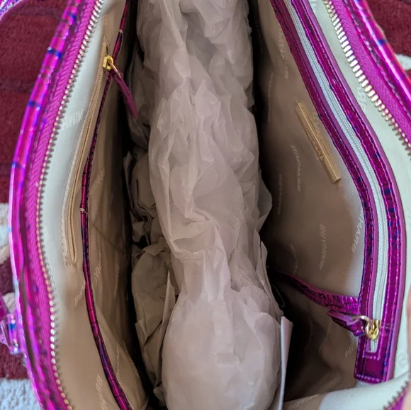 BRAHMIN Voltage Violet Medium Asher Tote - Picture 3 of 3